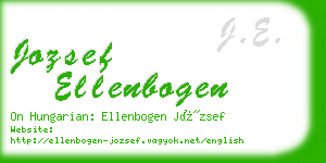 jozsef ellenbogen business card